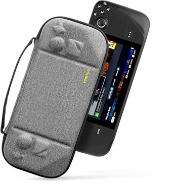 tomtoc Custodia Compatibile con Steam Deck/Steam Deck OLED, Custodia a Guscio Rigido in EVA a Protezione Totale per Console e Accessori Steam Deck/OLED, Antiurto, Adatta ai Viaggi, Regali Natale