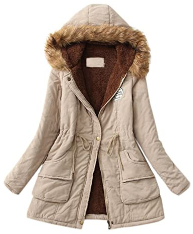 riou Abrigos Plumas de Cremallera Acolchado Invierno Chaqueta Parka Felpa Suéter Talla Grande Camisa de Manga Larga Hoodie Más Gruesa al Aire Libre Slim Fit Chaquetas 2024