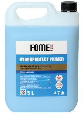 FOME FLEX Tiefengrund LF HYDROPROTECT, 5 l, reicht für 30 m², Grundierung für Innen- & Außenwände, Haftgrund für saugende Untergründe