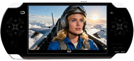 HLF 4,3 pollici Console per Videogiochi Portatile Retrò Simulatori Multipli Salvataggio dei Progressi Video/Musica/E-book con Uscita TV Console Portatile Regali per fidanzato/figli