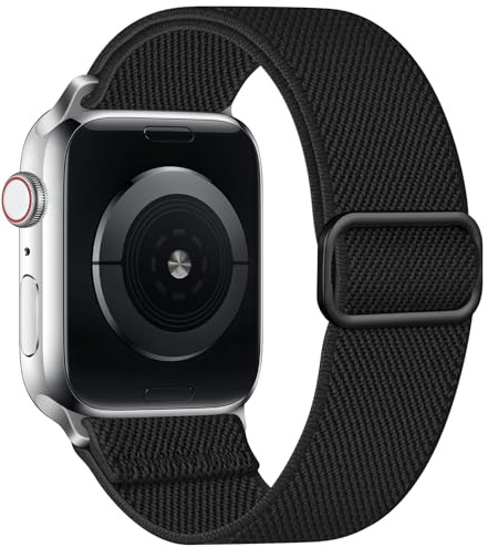 Klockarmband för ankel/arm, kompatibelt med Apple Watch, unisex, stretchigt band, justerbart armband för iWatch-serierna 11, 10, 9, 8, 7, 6, 5, 4, 3, 2, 1, SE och Ultra