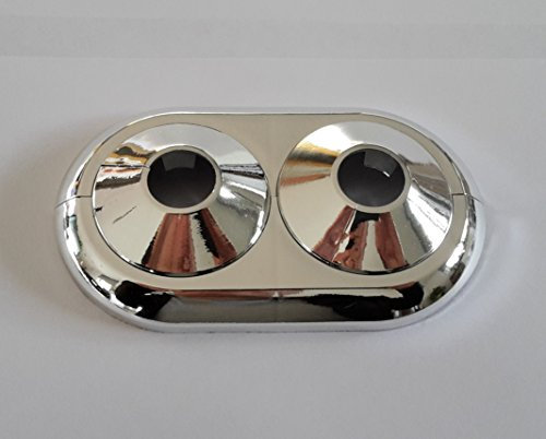 5 Stück: Heizungsrosetten, Heizungsmanschetten, Heizrohrmanschetten, Heizrohrrosetten, Doppelrosetten-verchromt 8 Größen wählbar: 12-28 mm (15 mm)
