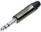 Neutrik NP3X-BAG Stereo Klinkenstecker, vernickelte Kontakte, schwarzes Gehäuse, 3 poligr 6.35 mm