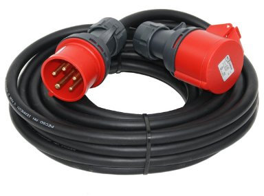CEE Starkstromkabel 15m 16A CEE-Verlängerung Verlängerungskabel H07RN-F 5x1,5mm² - ABL