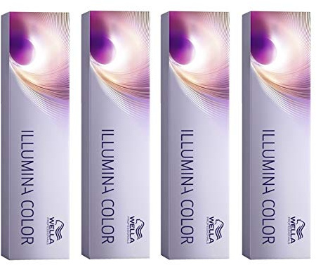 4er Wella Professionals Illumina Color 10/69 Hell Lichtblond Violett Cendre 60 ml