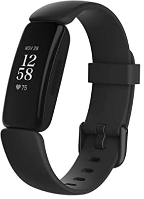Fitbit Inspire 2 Health & Fitness Tracker with a Free 1-Year Premium Trial, 24/7 Heart Rate, Black/Black, One Size (S & L Bands Included) (Renewed)