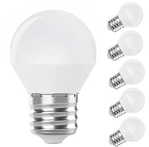 EX UP Ampoule LED E27 6W Blanc Chaud 6500K, 550LM G45 Lampe LED, Non Dimmable, Équivalent 40W Incandescence, Angle 270° Économie d'Énergie pour Éclairage Maison, Lot de 12