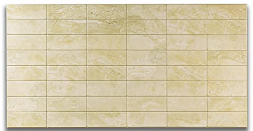 Grace Baltic SIA - PVC Wandpaneele 3D Dekorative Fliesen Verkleidung (18, Creme Nude)