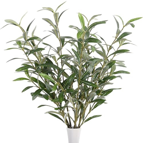 SzJias Olive Branches for Vases Faux Olive Branch Fake Tree Branches Stems for Vase (5 Branches)