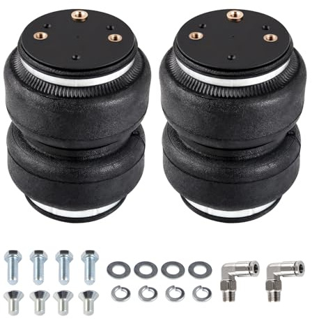 2PCS Universal Air Suspension Spring Double Bellow Compatible with 2011-2018 Dodge Ram 1500, 2019-2021 Dodge Ram 1500 Classic, 5000 lbs Loading, 5 to 100 PSI