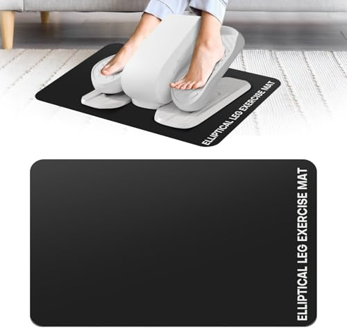 Under Desk Elliptical Mat - Non-Slip Exercise Equipment for Peloton Bike, Small Exercise Mat for Desk Workout Equipment