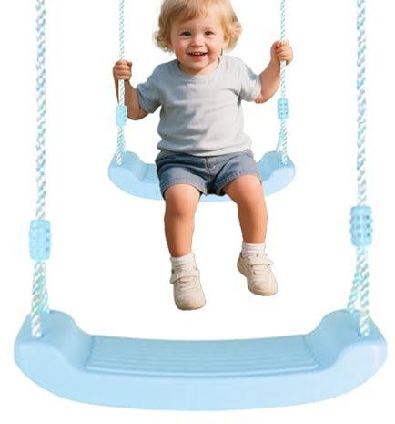 Swing Seat for Adults, Heavy Duty Swing Seat | Swing with Adjustable Rope | Robust, Rustproof and Non-Slip Hanging Seat for Children and Adults, Backyard, Patio, Garden