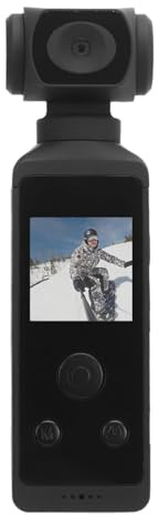 Ejoyous Caméra d'action de Poche 4K, Caméscope Vidéo de Caméra Corporelle Bodycam avec Un WLAN et Un de Microphone sans essué 270 ° pour Les Activités de Plein Air Lors de la