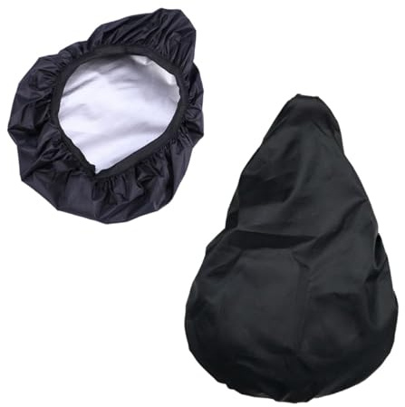 BESPORTBLE Fundas Impermeables Negro Asiento de Bicicleta 2 para Poliéster Resistentes al Agua Sol, para Proteger Sillines en Exteriores