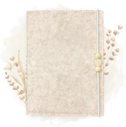 Housse de carnet de maternité en feutre avec perles en bois – Protège-carnet de maternité et documents – Cadeau pratique pour les futures mamans – Organiseur de grossesse