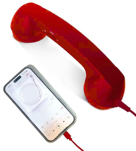 Retro telefonadapter - med typ-C mikrofon retro klassisk stil för - fast telefonadapter, för hemmakontorssamtal sängbord badrum vardagsrum skola sjukhus