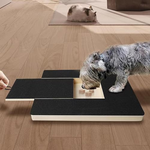 Rascador Uñas para Perros, 35x25cm Rascador Uña Perros con Boxear Premios Papel Lija, Limas UñasPerros, Madera Extraíble LimarsUñas Perro para El Cuidado Las Garras Perro Y Gato