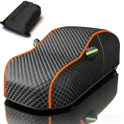 Telo Copriauto Antigrandine Imbottito per Byd Seal U dm-i,Impermeabile Telo Copri Auto Esterno Completo Copertura Esterno con Cerniera E Cinghia Antivento