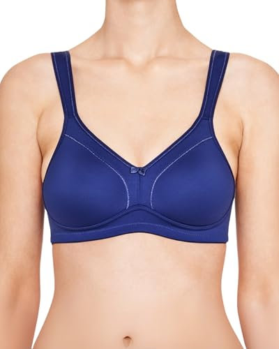 Susa Damen Bügelloser BH 7077, marineblau, 75E