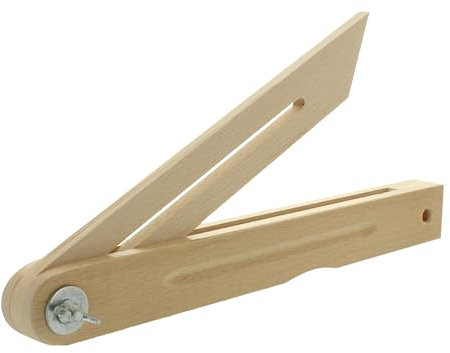 Hedue® Hêtre - Faucille équerre en Bois de hêtre, Faucille Lecteur d'angle 60 cm