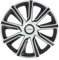 Michelin 009113 Set de 4 Enjoliveurs pour Jantes 14 Pouces – NVS 42 Bicolore – Effet Jante Aluminium – Résistants aux Chocs et aux Intempéries – Compatibles Voitures avec Jantes Acier ou Tôle