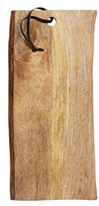 MasterClass Tagliere grande in legno di mango rustico, 23 x 50 cm (9 x 19,5), marrone