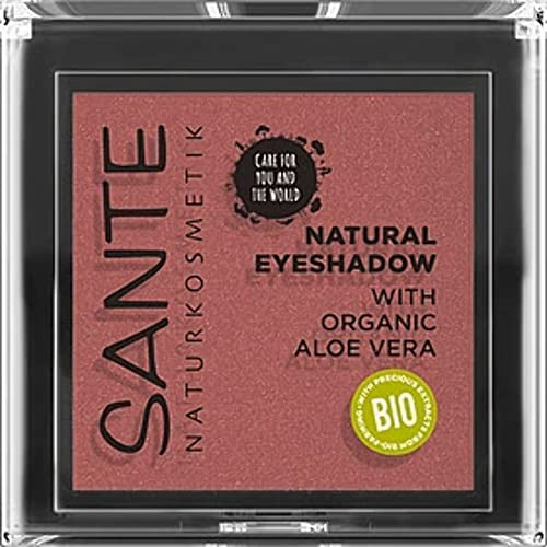 SANTE Naturkosmetik Natural Eyeshadow 02 Sunburst Copper, Lidschatten Schimmernde Farbnuance, Bio-Extrakte, Vegan, 1, 8g