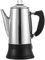 Qianli - Percolador de café de acero inoxidable de 12 tazas con corte en seco y protección contra sobrecalentamiento, elemento oculto, 1100 W, 1,8 L, color plateado
