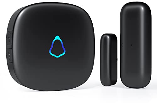 Door Chime, METAK Wireless Door Open Contact Sensor Alarm with 500 FT Range, 58 Chimes and 5 Volume Levels for Business/Store/Home/Office When Entering, 1 Transmitter + 1 Plug-in Receiver