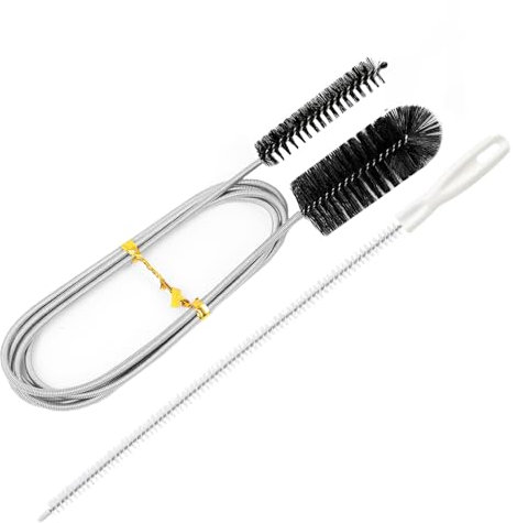 Deboucheur Canalisation, 2 Pièces Outil de Débouchage D'évier, Brosse Nettoyage Deboucheur Canalisation, Brosse de Nettoyage de Tuyau, Flexible Deboucheur Evier pour Cuisine Douche