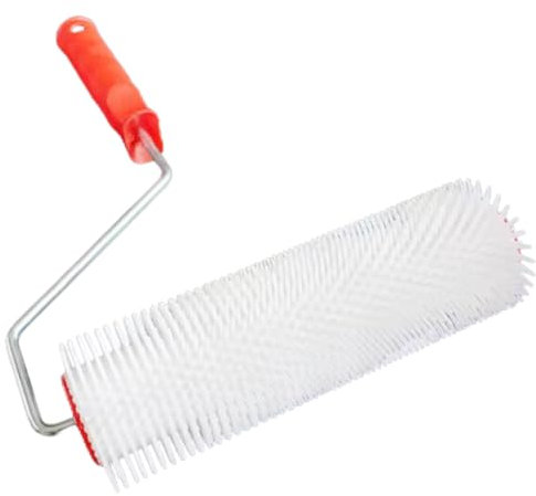 Rouleau Débulleur pour Ragréage Autonivelant Pointes 26mm - Rouleau à Pointes 24cm Outil Essentiel pour un Sol Lisse (pointes 26mm) Pour ragréage jusqu'a 20mm