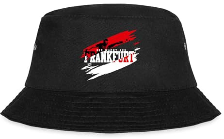 Spreadshirt Die Macht Aus Frankfurt Fußball Fan Fischerhut, S/M (Caps), Schwarz