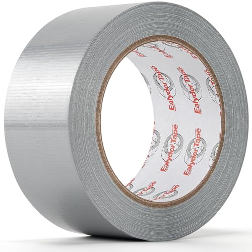 1 Rollo Cinta Ductil Plateada 50mm x 27,4m Resistente Impermeable | Cinta industrial plateada reparaciones sellado y fijación. Impermeable desgarrable a mano, interior y exterior.