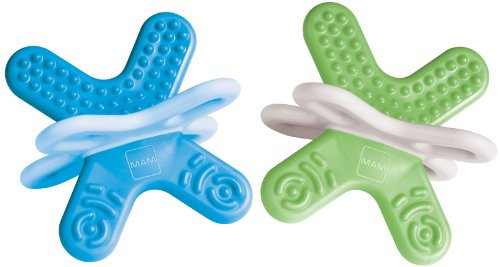 MAM 99969811 - Bite & Relax 4+, Phase 2, Beißring, Doppelpack, für Jungen