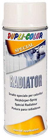 Vernice spray rif. 401220 per termosifoni, resistente alle alte temperature, colore: bianco brillante, 400 ml