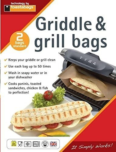 Toastabags Lot de 2 Pochettes pour Griller Les panini