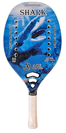 Ace Beach Tennis Racchetta Beach Tennis Racket Fiberglass 2022 (Shark)