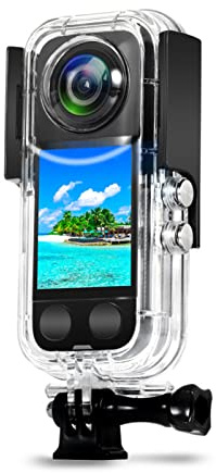 Waterproof Case for Insta 360 one X3 Action Camera, Underwater Diving Protective Housing 40M with Bracket Accessories