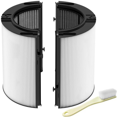 2-in-1 Ersatzfilter Kompatibel mit Dyson Luftreiniger HP04 TP04 DP04 PH04 HP09 TP09 HP07 TP07 PH03 PH01, Hohe Effizienz H13 Grade True HEPA-Filter und Aktivkohlefilter