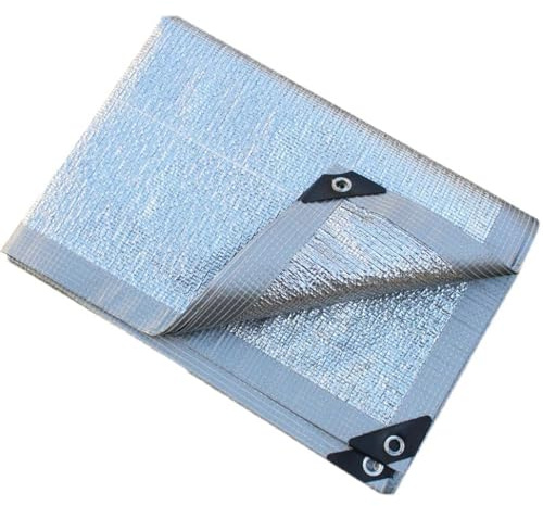 99% Sun Protection Shade Cloth Aluminum Foil Net 5x6.6ft 6.6x8ft 6.6x13ft 6.6x20ft 13x13ft Sun Shade Sail for Patio Pool Plant Shade(6x8.0m(20x26ft))