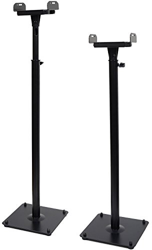 VideoSecu 2 supporti per altoparlanti satellitari PA DJ Club ad altezza regolabile – si estende da 67,3 cm a 119,4 cm (ad esempio Bose, Harmon Kardon, Polk, JBL, KEF, Klipsch, Sony, Yamaha, Pioneer e