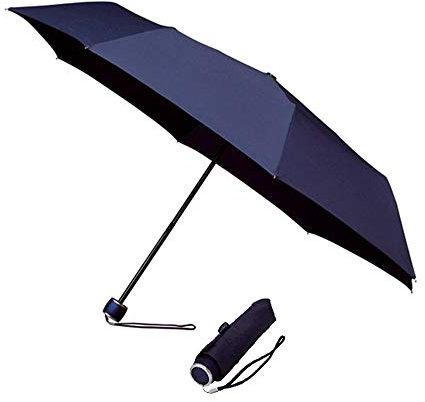 IMPLIVA miniMAX® Parapluie Canne, 100 cm, Bleu (Blau)