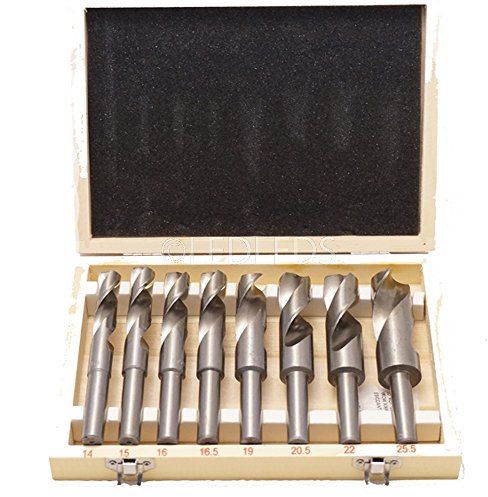 PUNTE TRAPANO 8pz PER FERRO HSS 14 25,5mm RIDOTTE METALLO ACCIAIO PUNTA RIDOTTA