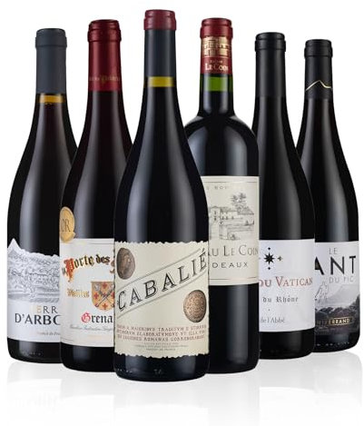 Laithwaites Best of French Red Wine Selection - Case of 6 Mixed Bottles (75cl) - Includes Cabalié, Chateau Le Coin Bordeaux, Le Geant du Pic & More