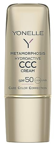 YONELLE CCC Cream LSF50 mit Mattierender Wirkung - Getönte Tagescreme - Gesichtscreme Damen - Gesichtspflege mit Glättungseffekt - CC Creme Gesicht - Tinted Moisturizer 30ml