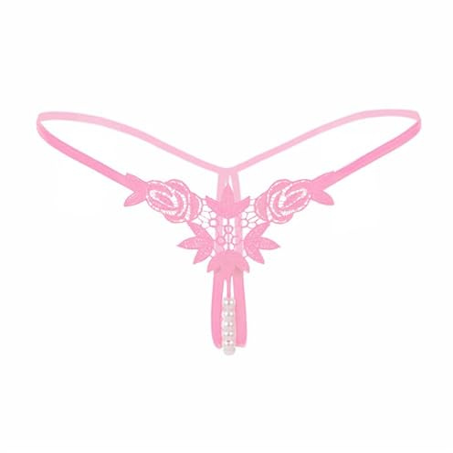 Difference U Women's Underwear Set Side Adjustable Bikini Panties Sexy Thong (pink)