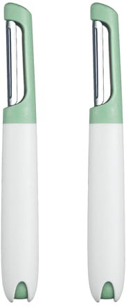 2 Schäler,Sbucciatore Universale,Pelapatate Sbucciatore,Pelapatate Universale,Dritto Pelapatate,Multifunziones Bucciatrice, Adatto per Campeggi in Famiglia, Picnic e Viaggi