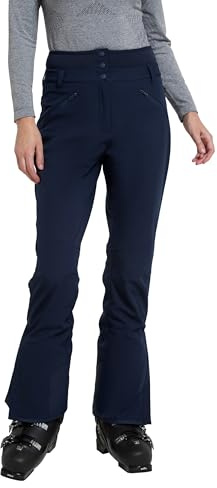 Mountain Warehouse Avalanche Womens High-Waisted Ski Pants - Slim Fit, Stylish Salopettes, Warm Ski Suit, Winter Snow Trousers - Ideal for Snowboarding, Sledges, Skiing Dark Blue 10