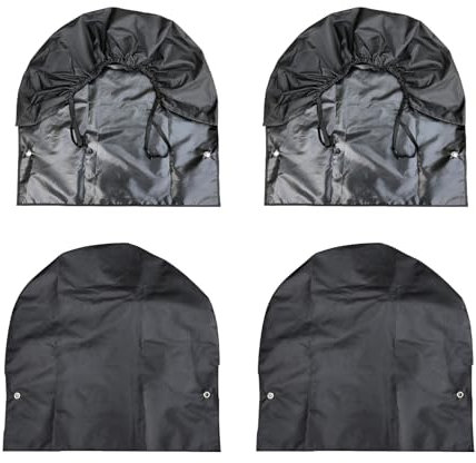 Coperture Per Pneumatici, 4 Pezzi Copertura Nera Per Pneumatici, Copriruota Di Protezione Anti-Uv, Copertura Di Protezione Per Pneumatici(72,5 x 72,5 Cm), Adatto Per Auto, Caravan, Camper, Rimorchi