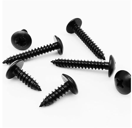 10/20/50 Uds M2.2 M2.9 M3.5 M3.9 M4.2 M4.8 negro 304 Cruz de acero inoxidable cabeza redonda grande tornillo de madera autorroscante(20pcs 3.5x35mm)